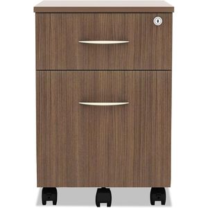 Alera Valencia Series - Pedestal móvil para cajas/archivadores, 15 7/8 x 19 1/8 x 22 7/8, material de madera de nogal - Product Image 4