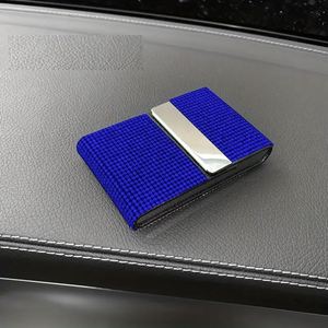Étui de rangement professionnel Bling avec fermeture magnétique, boîte de rangement pour cartes de visite ornée de cristaux - Product Image 4