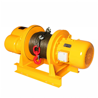 Treuil hydraulique électrique 3T pré-lubrifié sans entretien pour environnements difficiles, utilisation marine, avec câble en acier inoxydable pour grues