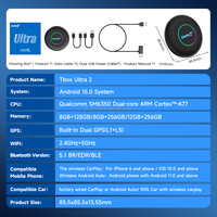 carlinkit Android 15.0 8 ram 128 Rom Sm6350 512gb Car Tv Adapter Video Smart Ai Carplay Android Box for Cars youtube netflix