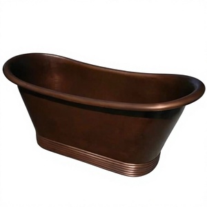 Bañera de baño independiente de cobre antiguo de calidad más vendida - Product Image 1