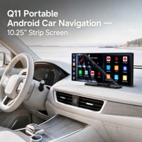 Android Autoradio 10,25 Zoll Breiter Geteilter Bildschirm CarPlay Android Auto GPS-Navigation Klebemontage