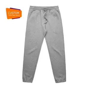 Heren Fleece Joggingbroek Met Diepe Zakken In Losse Stijl Mid Taille Custom Logo Dikker Casual Joggingbroek