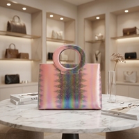 Tas Selempang Wanita Model Baru Kasual Kotak Bahan PU Warna Solid Tahan Lama dengan Ritsleting dan Lapisan Poliester Berhias Mutiara