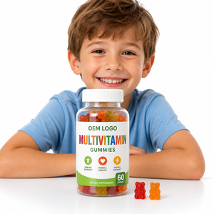 ISO 22000 System Low MOQ Wholesale Non GMO Kids Vitamin <b>Gummies</b> for Boys and Girls for Brain Focus and Vision Health Supply - Product Image 1