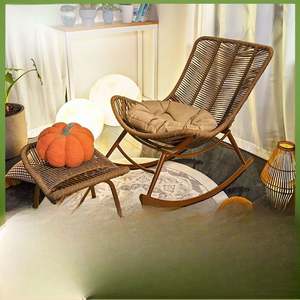 Chaises en rotin 2027, chaises longues, chaises à bascule, balcon, cour, chaises en rotin pour le loisir et le repos des adultes - Product Image 3