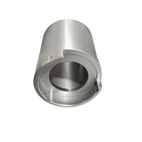 Manchon de cylindre en aluminium anodisé sablé usiné CNC pour équipement de machines d'automatisation industrielle de haute précision