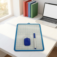 Ensemble de tableaux blancs effaçables à sec double face, petit tableau blanc portable avec marqueur et gomme pour enfants, étudiants, école à domicile