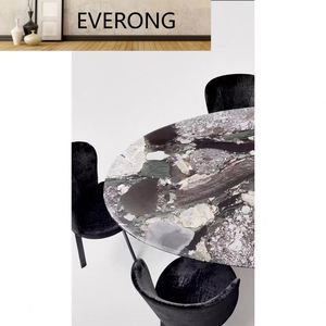 Lusso moderno a forma di capsula Custom quattro stagioni di marmo verde tavolino top per la decorazione della casa - Product Image 5