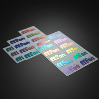Autocollant de transfert 3D personnalisé LOGO pour emballage, artisanat de bougies, doré/argenté, étanche, 5x5cm, nom sur mesure