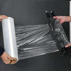Giá thấp rõ ràng 500 mét 20 micron Pallet rap bọc nhựa bộ phim kéo dài cho máy đồ nội thất đóng gói - Product Image 6