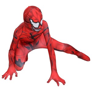 Mono ajustado <span class=keywords><strong>rojo</strong></span> personalizado, <span class=keywords><strong>traje</strong></span> de dibujos animados de superhéroe para niños, disfraz de Cosplay de Anime para hombres adultos para Halloween y niños - Product Image 5