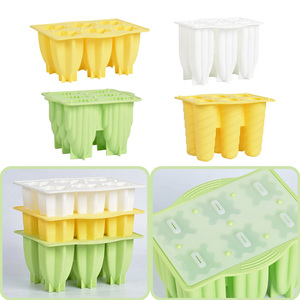Đầu Riser Popsicles Khuôn Silicone Popsicle Nhà Sản Xuất Khuôn Mẫu Cấp Thực Phẩm Phễu Tự Chế Ice Pop Khuôn Cho Ice Cream 6 Sâu Răng - Product Image 5