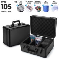 Étui étanche pour cartes à collectionner de sport pour porte-cartes de sport et chargeurs supérieurs Boîte de rangement pour cartes graduées