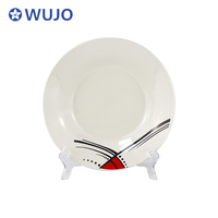 Assiette à soupe profonde en porcelaine, assiette à dîner en céramique personnalisée bon marché