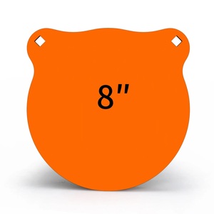 Cible <span class=keywords><strong>de</strong></span> <span class=keywords><strong>tir</strong></span> ronde en acier AR500 haute dureté avec trous <span class=keywords><strong>de</strong></span> suspension pré-percés – Accessoire durable en métal pour l'entraînement extérieur à long terme - Product Image 2