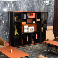 Mobilier de bureau en bois personnalisé pour PDG Étagère de classement décorative Bibliothèques de bureau personnalisées