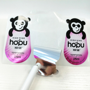 Personnalisé Auto-Adhésif <span class=keywords><strong>Converse</strong></span> UV Étiquette De Bouteille De Vin, <span class=keywords><strong>Argent</strong></span> Brillant BOPP Vinyle Contour Coupe Étiquette Autocollants - Product Image 3