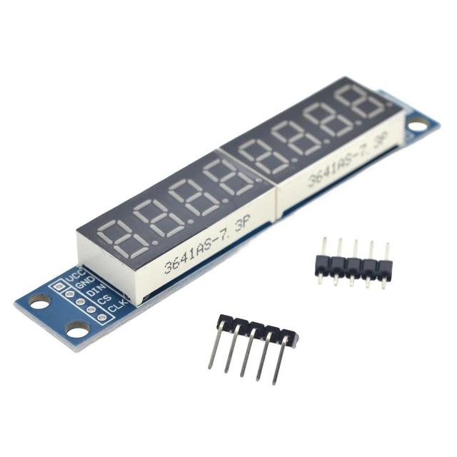 BSSY)8-bit Digital Display Module MAX7219 LED Supports Cascaded 8 Serial 3 IO Port Control