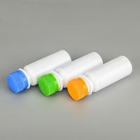 Bouteille de 60 ml en plastique blanc pour liquides oraux pharmaceutiques, flacon de 2 oz pour shots énergétiques, jus, collagène liquide, avec bouchon inviolable