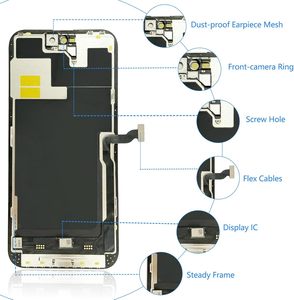 Kit de remplacement d'écran LCD 6,<span class=keywords><strong>7</strong></span> pouces pour <span class=keywords><strong>iPhone</strong></span> 14 Pro Max BOSTON, avec fonction 3D Touch, cadre étanche, autocollant et verre trempé, garantie 1 an - Product Image 1