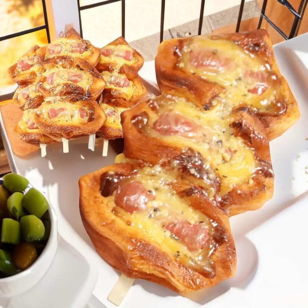 2404 - Bite Sausage Danish Bread CFB-E New exotic home decor movie props Bakery Gift