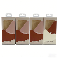 Boîte de vente au détail pour étui de téléphone portable personnalisé de haute qualité OEM avec laminage mat et gaufrage, recyclable, taille personnalisée