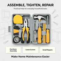 Ensemble d'outils universels 24 pièces, kit d'outils à main professionnels pour la maintenance des bureaux, des installations et les travaux de bricolage