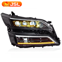 Pour Toyota VELLFIRE phares LED de haute qualité 2015-20222019 2020 mise à niveau nouveau clignotant dynamique de phare en or à trois yeux