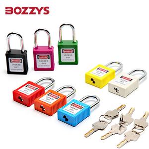 BOZZYS Cadenas de sécurité à manille en acier de haute qualité de 6.2mm de diamètre avec clé principale pour la gestion du verrouillage industriel - Product Image 5
