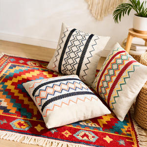 Funda de Cojín Decorativa para Sofá con Cremallera, Estilo Nórdico a Rayas, Etiqueta Personalizada al por Mayor, MOQ Bajo, Lavable - Product Image 3