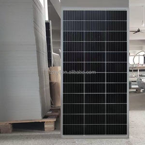 Малогабаритная монокристаллическая солнечная панель 12В 5-200Вт 24В, стеклянная, с половинными ячейками, высокоэффективная, полностью черная, для освещения - Product Image 4