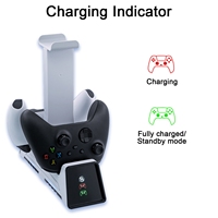Support de chargeur double pour manette et casque pour Series X et Pro Controller avec protection contre les surintensités et la surchauffe