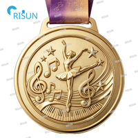 Medalla Personalizada para Instrumentos Musicales, Coros, Conjuntos, Bandas, Espectáculos de Danza, Medallón Musical Personalizado