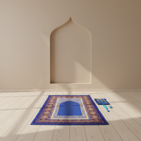 SAJDAH BS-001 Kit de prière islamique portable pour Ramadan, l'Aïd et la prière quotidienne, tapis de prière musulman avec chapelet et compteur d'adhan