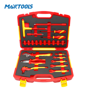 Juego <span class=keywords><strong>de</strong></span> Herramientas para <span class=keywords><strong>Electricista</strong></span> Aisladas VDE 1000V <span class=keywords><strong>de</strong></span> 23 Piezas, IEC 60900, Juego <span class=keywords><strong>de</strong></span> Herramientas Manuales con Trinquete y Llaves <span class=keywords><strong>de</strong></span> Acero CR-V, con Estuche, OEM - Product Image 6