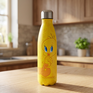 Borraccia Termica Portatile in Acciaio Inossidabile con Coperchio 50 cl (16.90 fl oz) Isolamento 12 Ore Tweety Cartoon Looney Tunes di Excelsa - Product Image 3