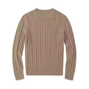 Maglione da <span class=keywords><strong>Uomo</strong></span> di Alta Qualità a Collo Alto con Maniche Lunghe, Lavorazione a Trecce e Ricamo - Product Image 2