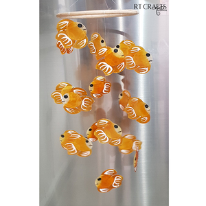 Carillons à vent artisanaux en coquillages de Capiz naturels - Couleurs personnalisables disponibles, décoration océanique à suspendre pour la maison, cadeaux pour mariages et fêtes - Product Image 3