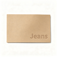 Écussons personnalisés en cuir PU, étiquettes logo écologiques thermosoudées pour jeans, étiquettes de vêtements à coudre, accessoires vestimentaires, vente en gros OEM