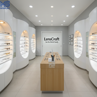 Vitrine optique de luxe sur mesure, accessoires pour présentoir de lunettes de soleil, design intérieur pour magasin d'optique et centre commercial