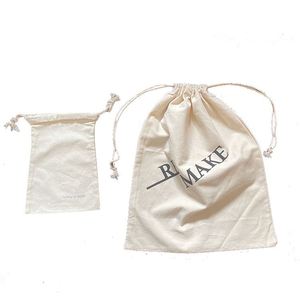 Sacs cadeaux en coton biologique avec cordon de serrage et logo personnalisé, petits sacs de rangement pour femmes, petites pochettes en coton avec cordon de serrage, cadeaux - Product Image 5