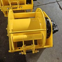 Nouveau design professionnel Treuil à câble en acier 3T pour levage de matériaux en hauteur sur chantier, avec tambour de levage et câble en acier de 100M