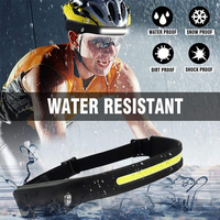 Linterna Frontal de Doble Fuente de Luz XPE COB con Sensor de Movimiento, Haz de Luz Amplio de 230 Grados, Impermeable, Recargable Tipo C, de Silicona, para Camping