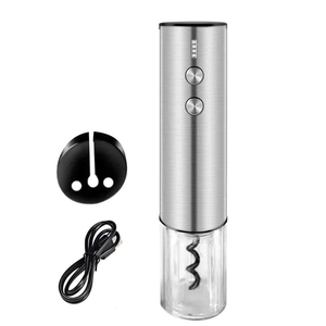 European Style Smart Automatic Rechargeable Electric Wine Opener Products Highly Customizable Corkscrew Black Premium - Product Image 3