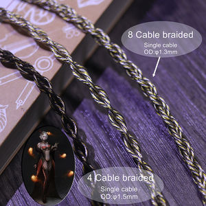 Câble coaxial Hi-Fi en alliage de cuivre argent or Litz avec blindage combiné pour lecteur DVD et moniteur - Product Image 5