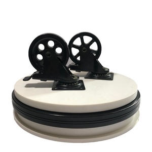 Roulette carrée 40 50mm, tige filetée, anneau <span class=keywords><strong>de</strong></span> poignée, frein pivotant, chaise <span class=keywords><strong>de</strong></span> bureau en plastique, roulettes <span class=keywords><strong>de</strong></span> meubles - Product Image 6