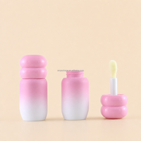 Fabricants de tubes de gloss à lèvres mignons à grande brosse, emballage unique pour maquillage, conteneur de 4 ml, vente en gros, impression de logo personnalisée, cosmétique