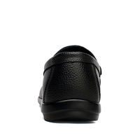 Mocassins pour hommes en cuir, style Penny Loafer, à enfiler, à talon plat, faits main, pour la conduite et les affaires