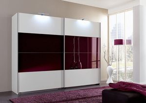<span class=keywords><strong>Armadio</strong></span> <span class=keywords><strong>Guardaroba</strong></span> Personalizzato in Legno Bianco Lucido per Camera da Letto dal Design Moderno con <span class=keywords><strong>Ante</strong></span> <span class=keywords><strong>Scorrevoli</strong></span> - Product Image 2